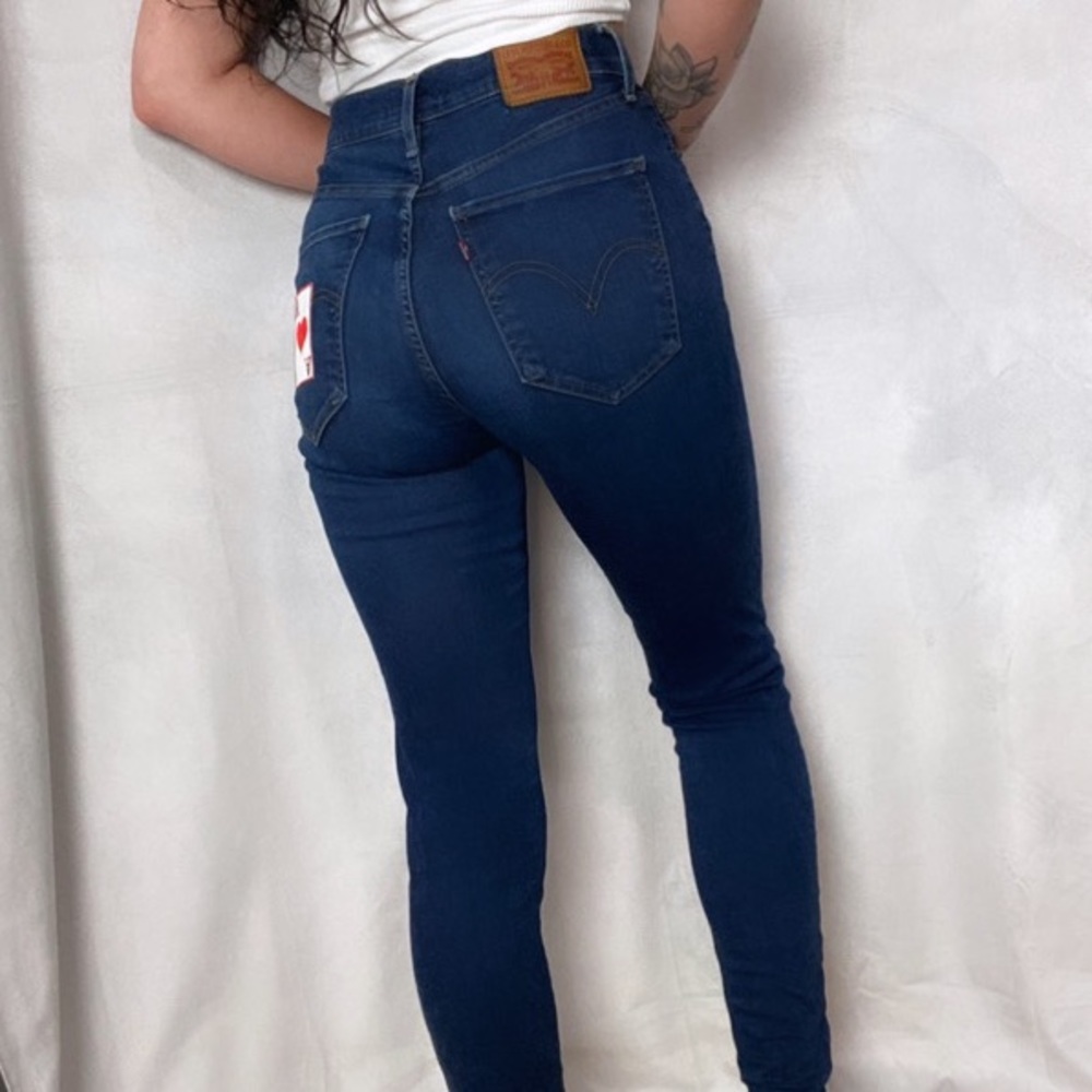 SOLD LEVIS MILE HIGH WAIST ACE OF HEARTS JEANS - Picture 5 of 11